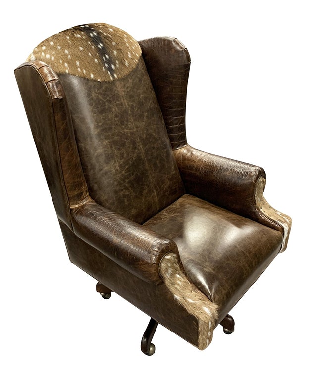 cowhide office chair yellowstone