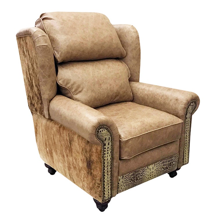 cowhide recliner