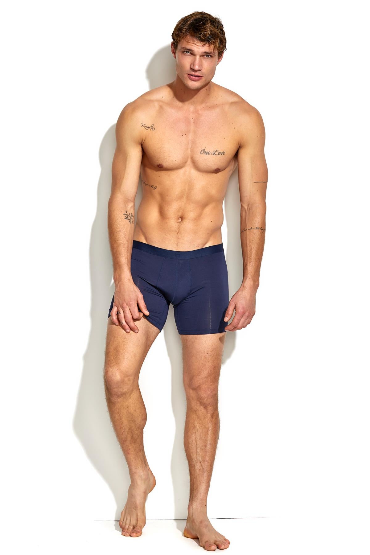 Eco Silky Smooth Boxer Brief 2 pack, Navy