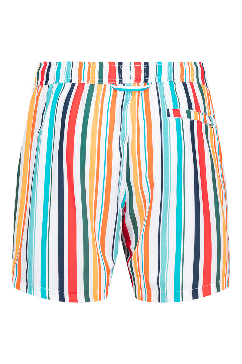 Classic Swimming Trunks, Beach Stripe