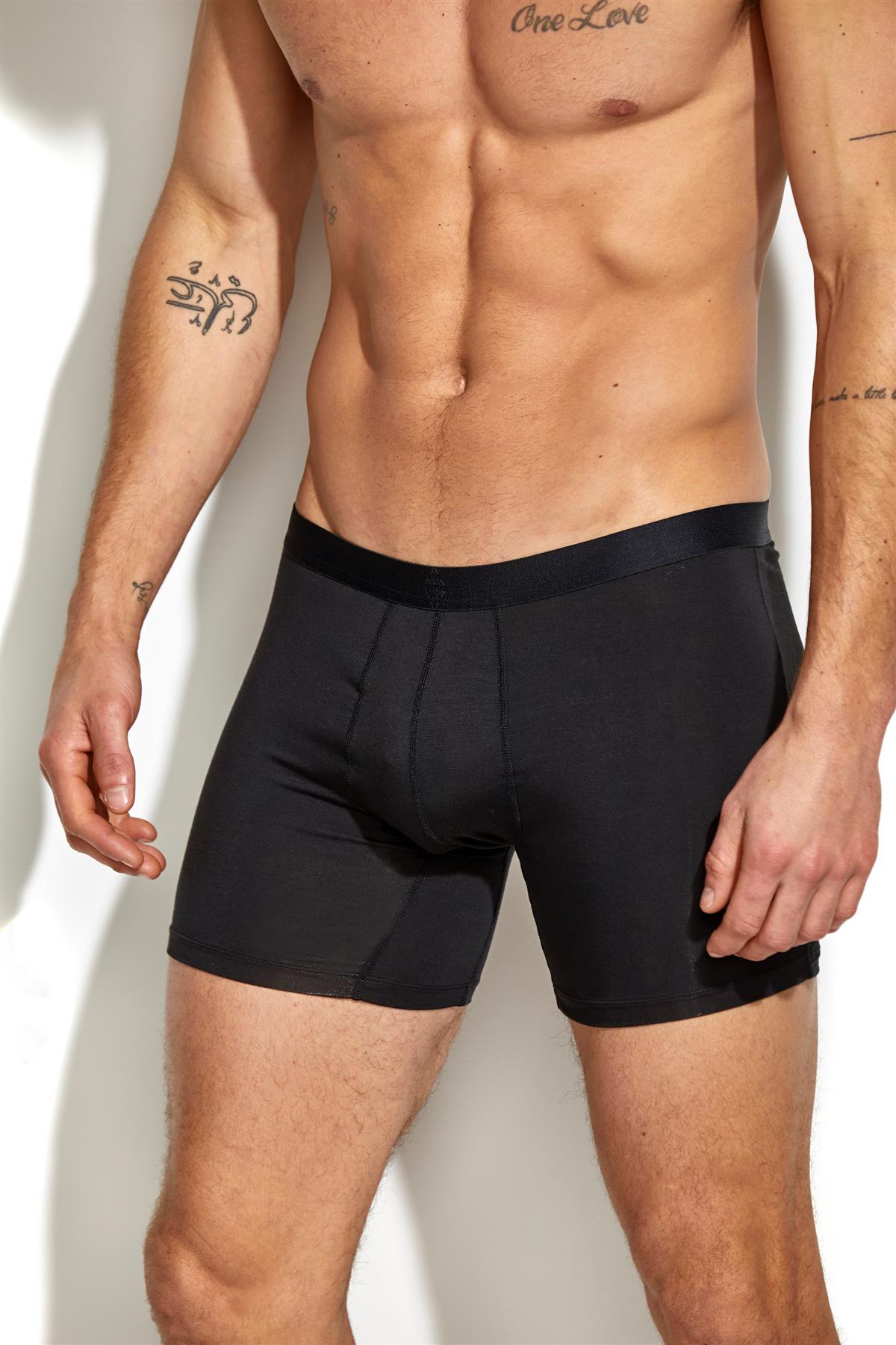 Eco Silky Smooth Boxer Brief 2 pack, Black