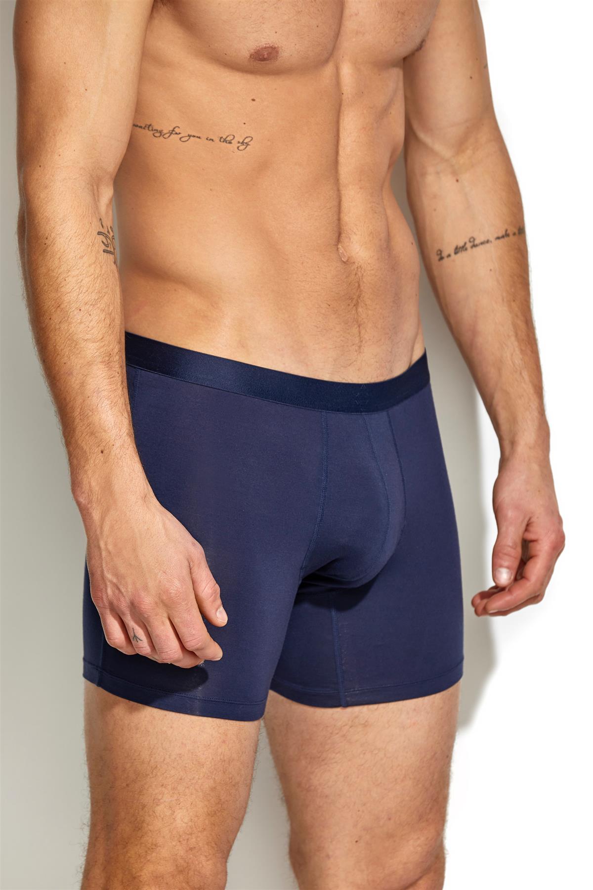 Eco Silky Smooth Boxer Brief 2 pack, Navy