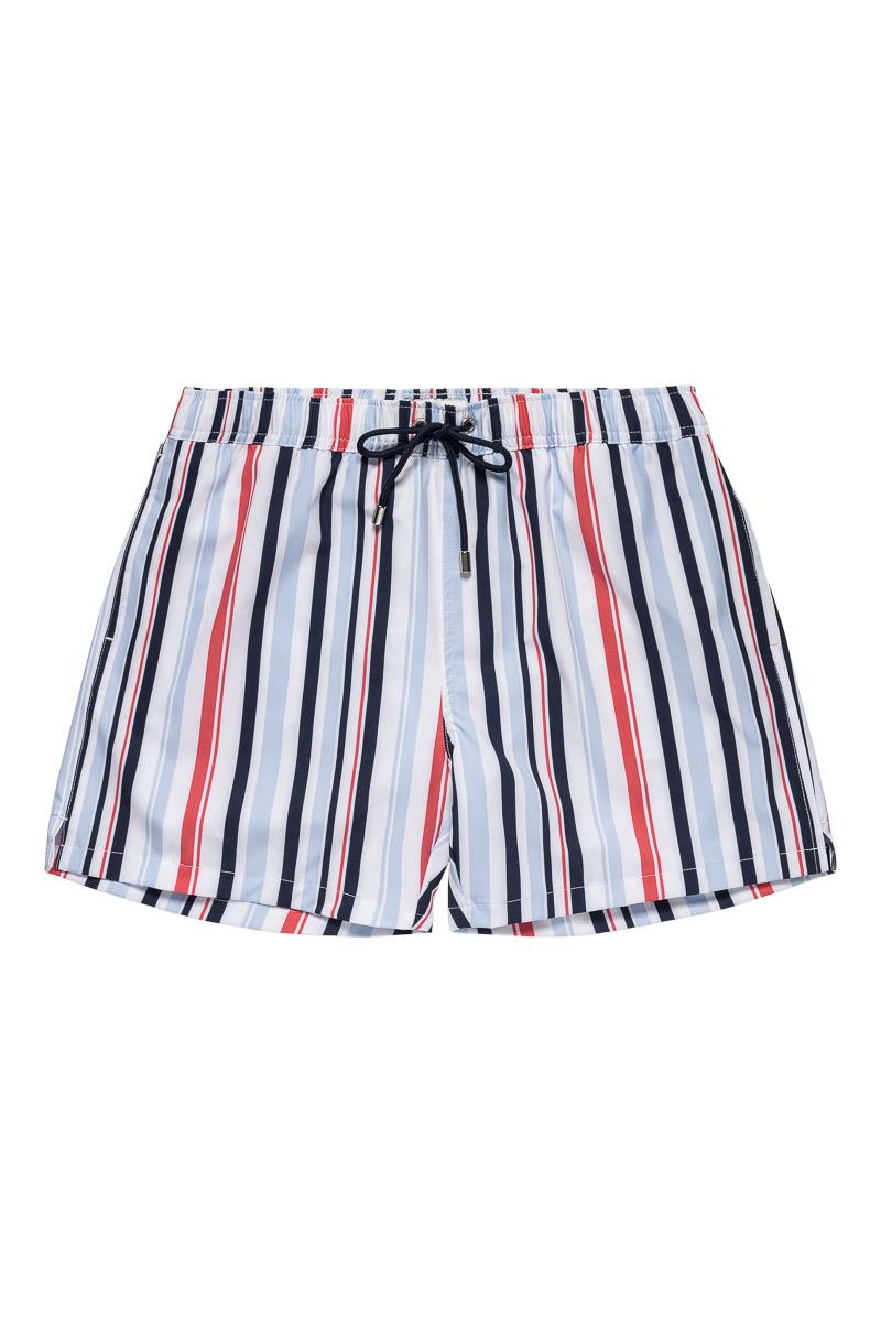 Classic Swimming Trunks, Multi Stripe