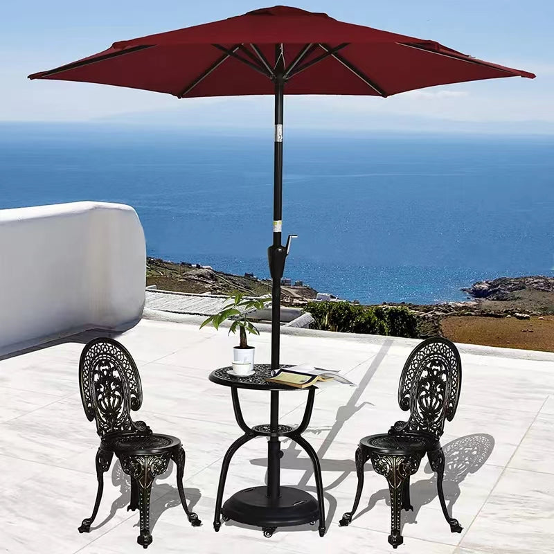 3 piece patio set with umbrella