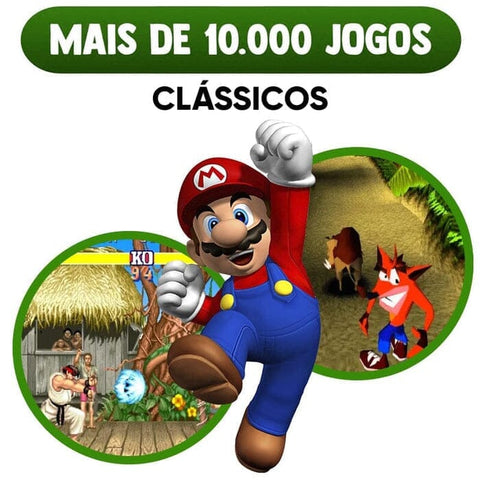 Vídeo Game Retro-10 Mil Jogos-2 Controles