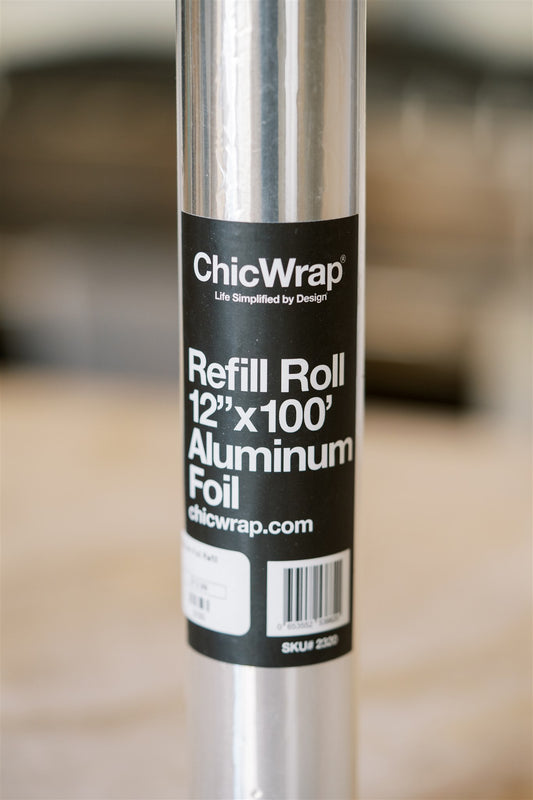 ChicWrap Professional Plastic Wrap 4 Pack Refill Rolls - 4 Count 12 x 250'  Plastic Wrap Refill Rolls - Creates Air-Tight Seal to Lock in Freshness