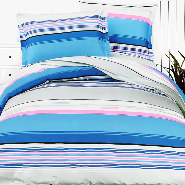 Bright Blue Sky 100% Cotton 5PC Comforter Set King Size – Home Goods Galore
