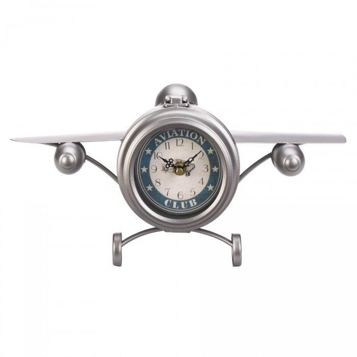 Vintage-Look Desk Clock - Aviation Club Jet