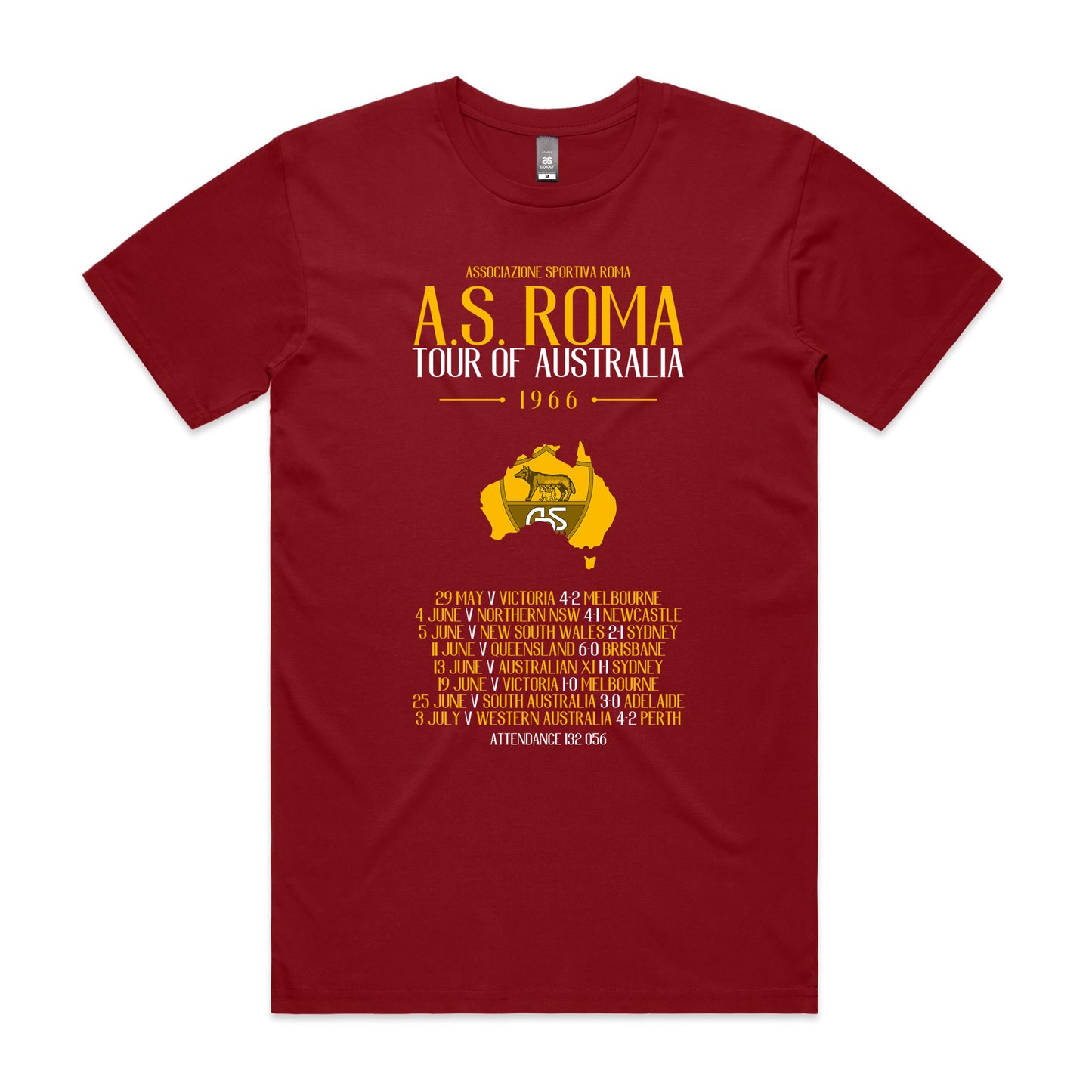 AS Roma Tour 1966 T-shirt