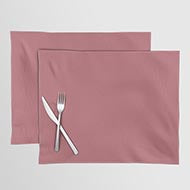 Mid-tone Pink Solid Color Pairs to Behr Cherry Fizz M140-5 Accent Shade to 2023 COTY Placemat