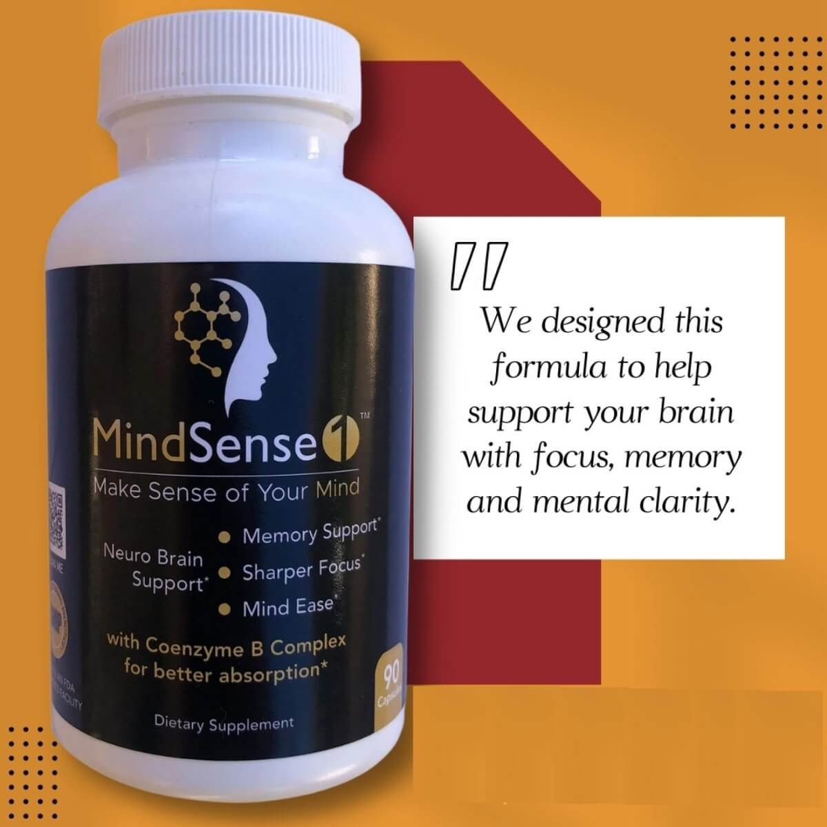 MindSense1 Premium Nootropic Brain Supplement