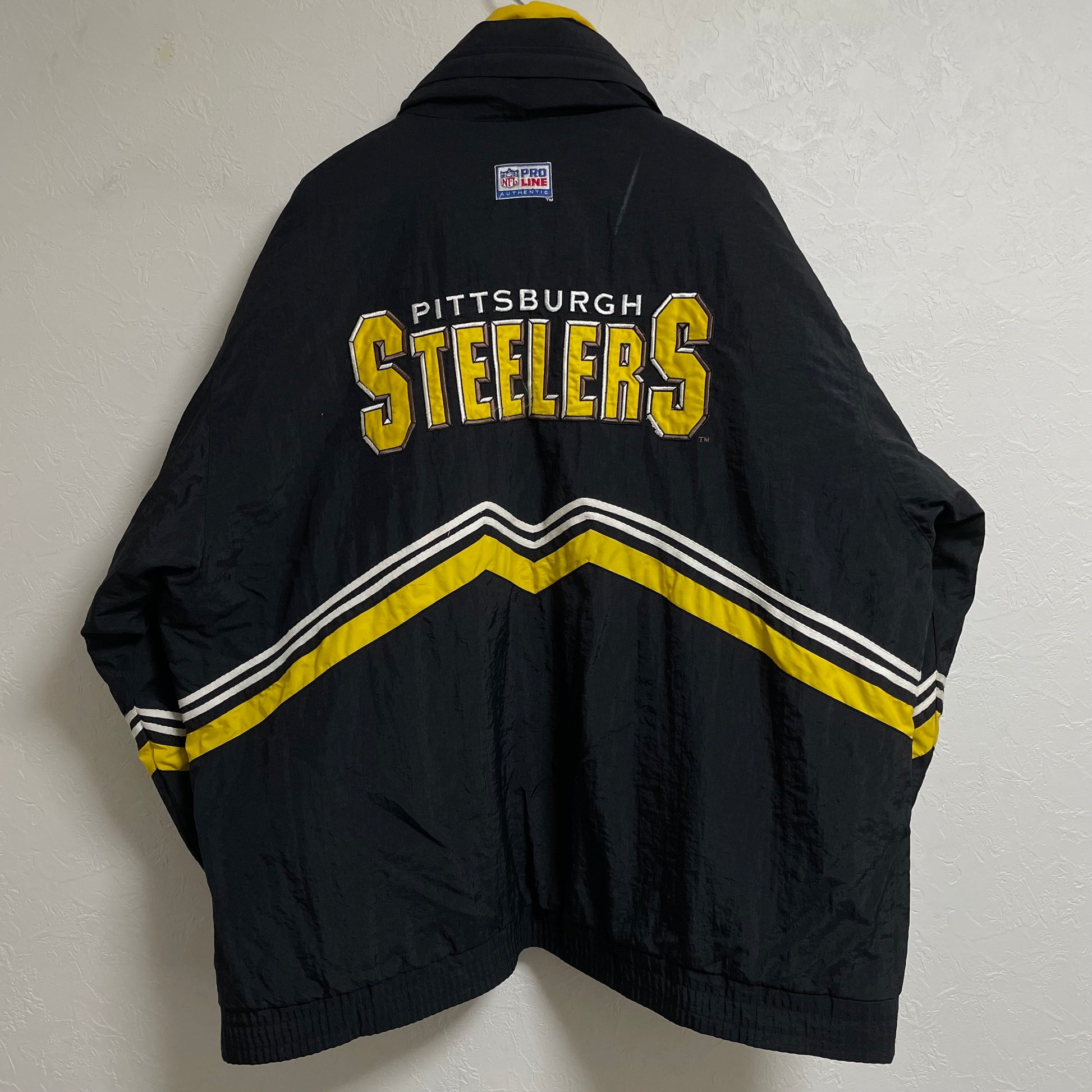 NFL】STEELERS embroidery nylon jacket blouson/スティーラーズ