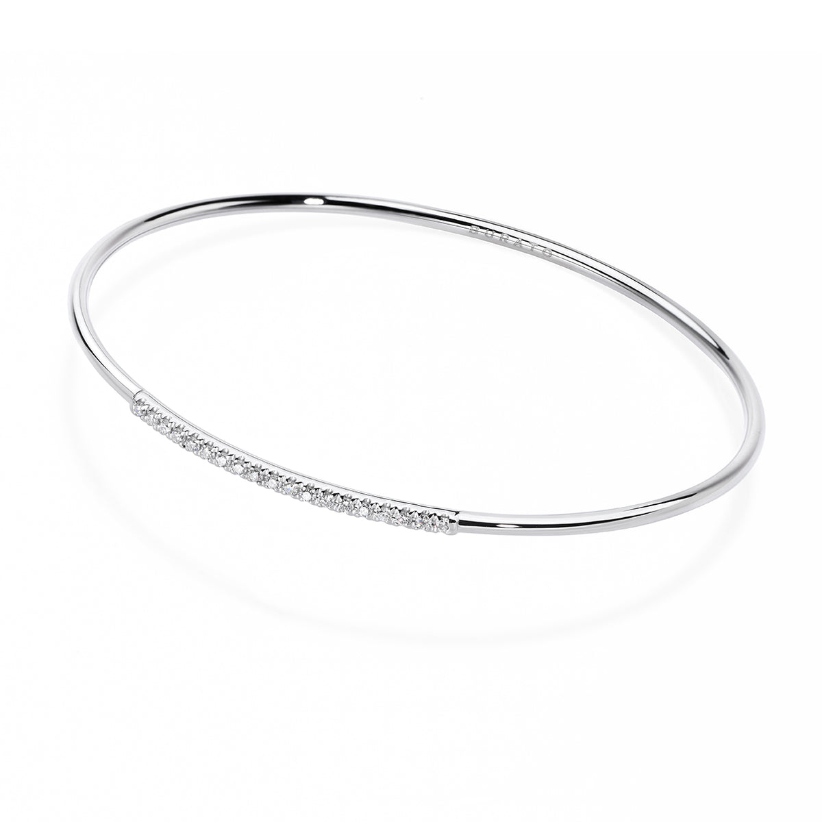 White Diamonds Line Bangle