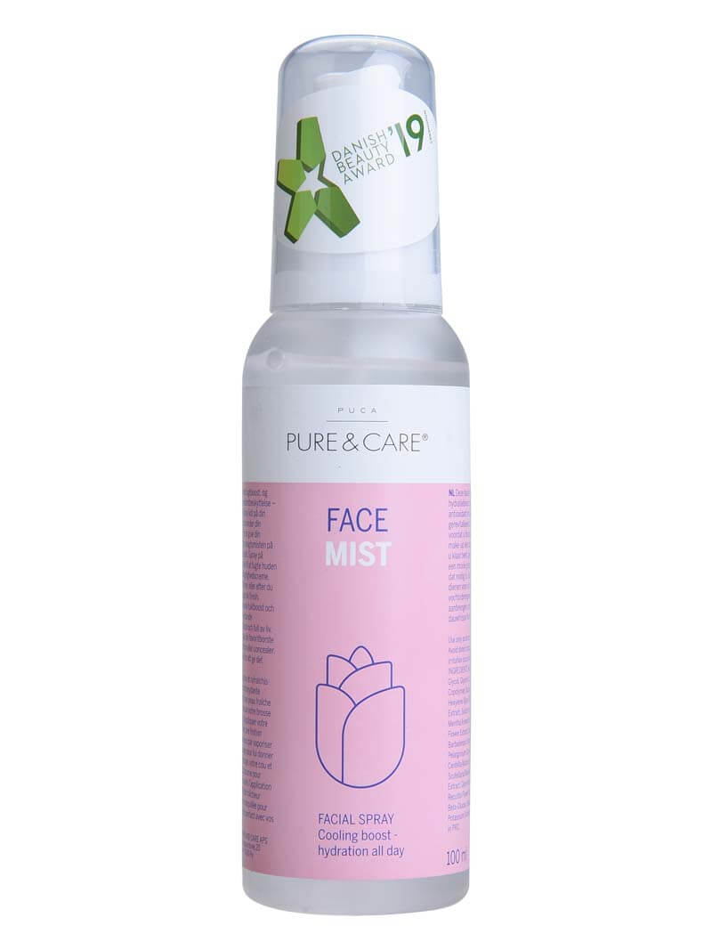 Rose Mist PUCA - PURE & CARE nominated for Danish Beautyguide 2019