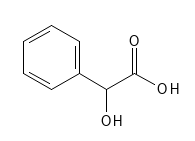 Den kemiske struktur af Mandelic Acid (mandelsyre).)