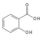 Den kemiske struktur af Salicylic Acid (salicylsyre).)