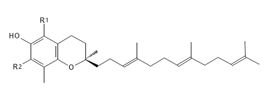 Den kemiske struktur af R-Tocotrienol