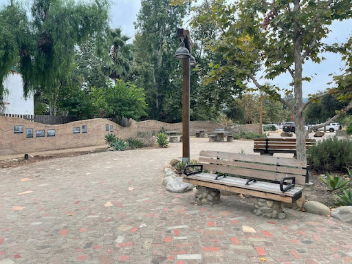 Los Rios Park Benches and historical photos