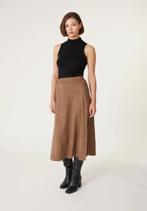 Level 99 Uma Faux Suede Skirt - Margo's and Co