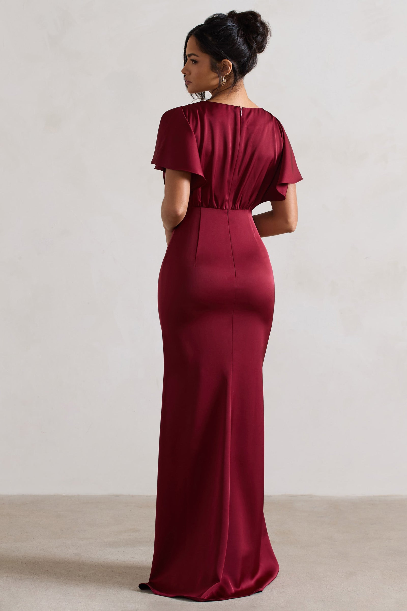 Lovely Burgundy Gown - Long Sleeve Maxi Dress - Maxi Dress - Lulus