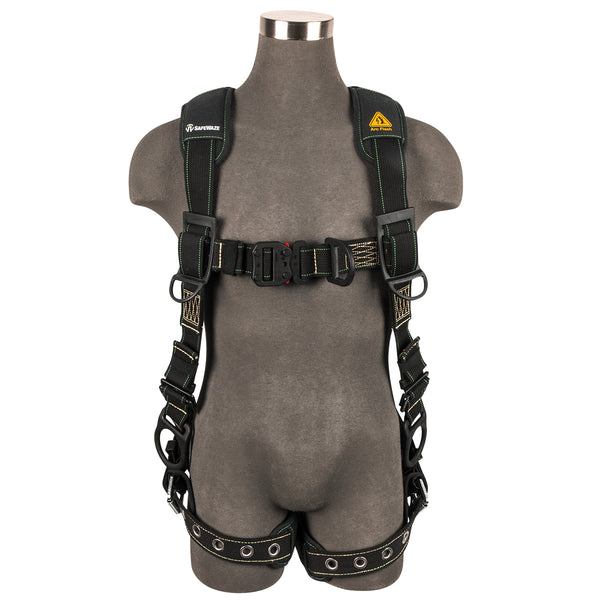 Safewaze Arc Flash Full Body Harness: DE 1D, DE MB Chest/Legs – American  Ladders & Scaffolds