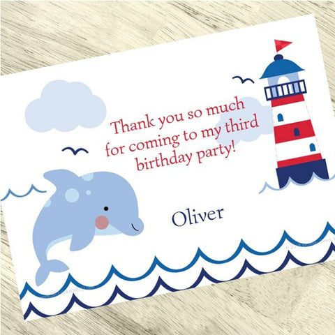 Nautical Party Thank You Notes by Birthday Direct