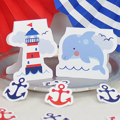 Nautical Party Table Decorations by Birthday Direct