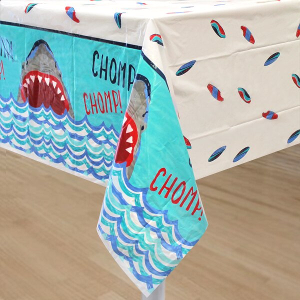 Shark Splash Table Cover, 54 x 84 inch, each