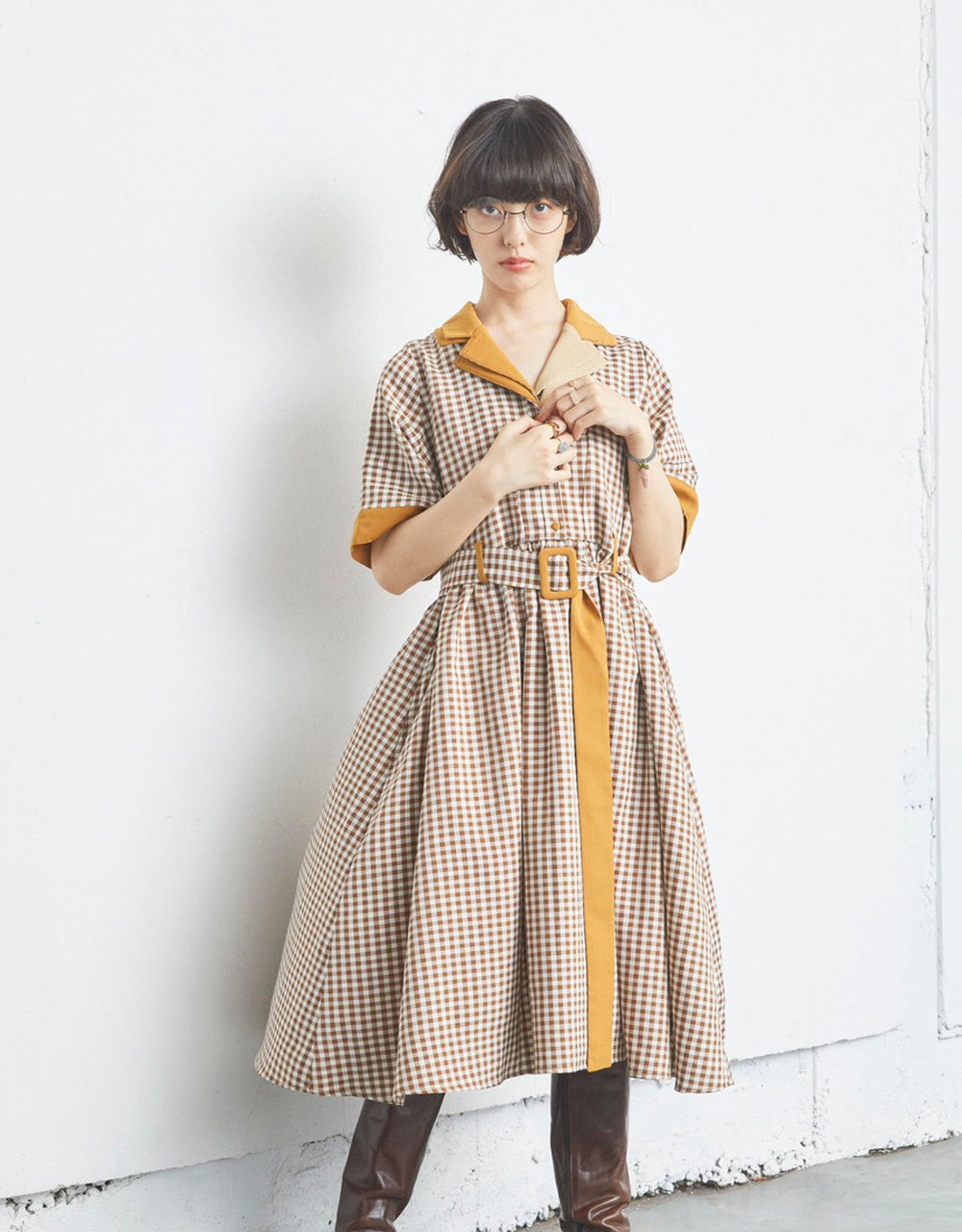 ワンピースsile S / île  にんじんドレス  Carrot dress