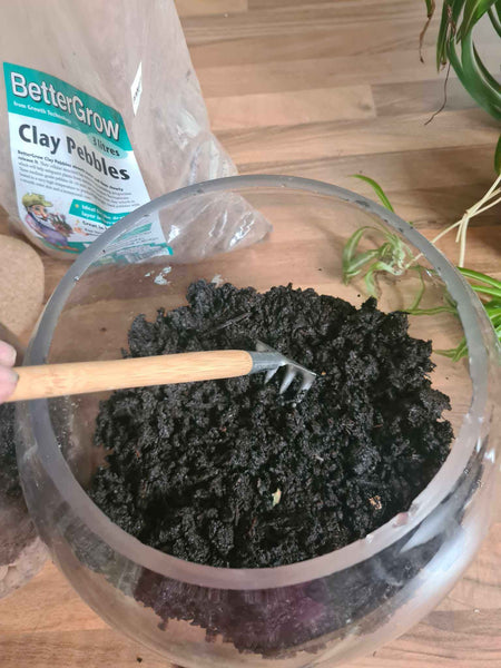 Layer of compost