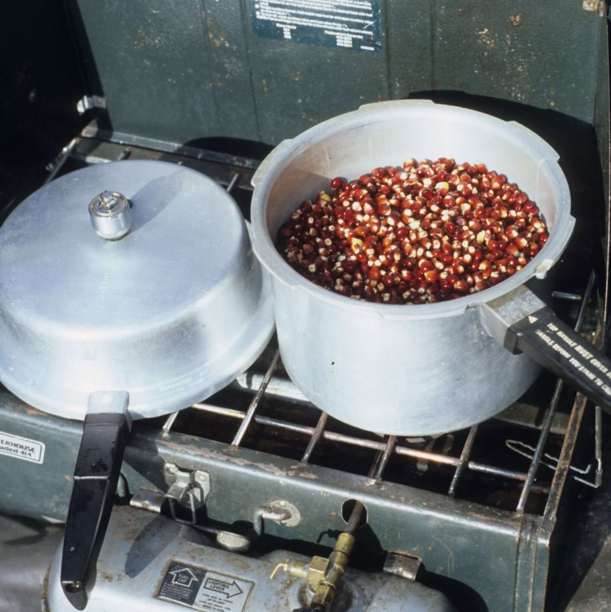 Another way to prepare maize is in a pressure-cooker