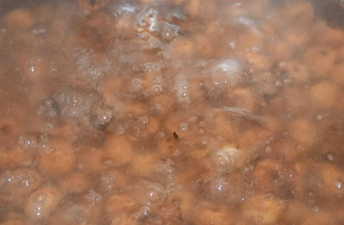 Tiger nut bait bubbling.