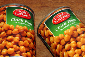 Chick peas for fishing bait