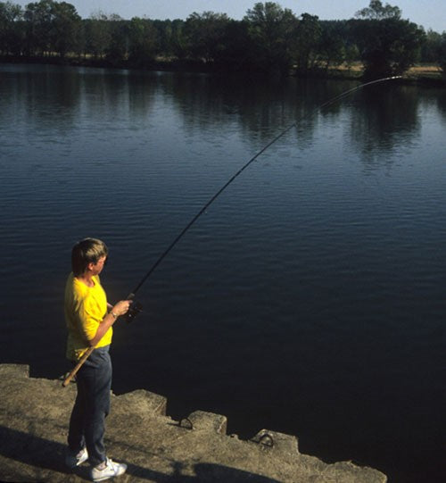 Image of lady fishing