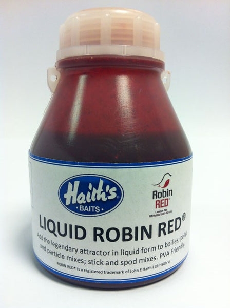 Photo of a bottle of Robin Red Liquid