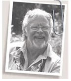 Black and white image of Bill Oddie