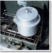 Image of pressure cooker on a stove