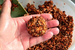 Image of small balls of groundbait