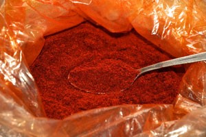 Photo of Robin Red powder in a plastic bag