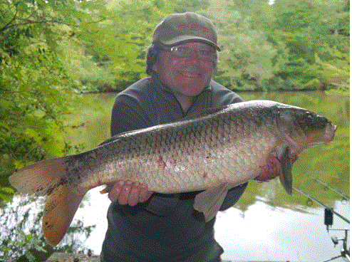 Carp fishing in the countryside lakes