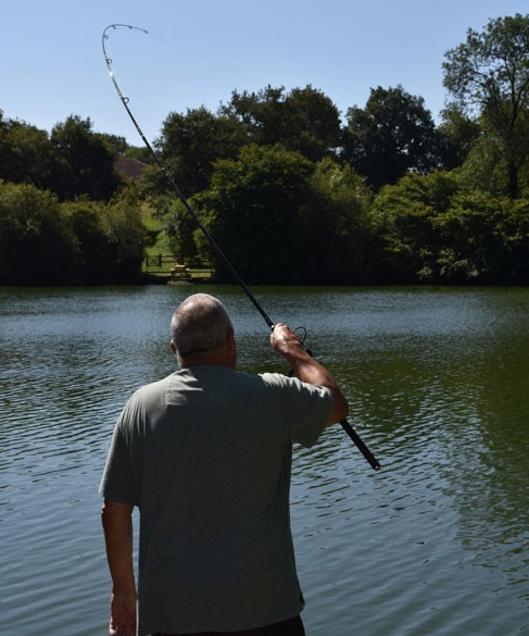 Ken Townley fishing.