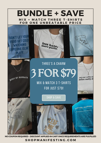 Create Your Perfect Bundle And Save, 3 T-Shirts For Just $79, Mix And Match Your Perfect Bundle, Women's Fall 2023 Fashion T-Shirt
