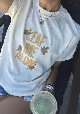 Leaf Me Alone Tee, Funny Fall Shirt, Oversized Halloween Shirt, Unisex Halloween Shirt, Pinterest Fall Fashion, Pinterest Halloween Outfit, Pinterest Girl, Oversized Halloween Shirt, Spooky Season Tee, Cute Halloween T-Shirt