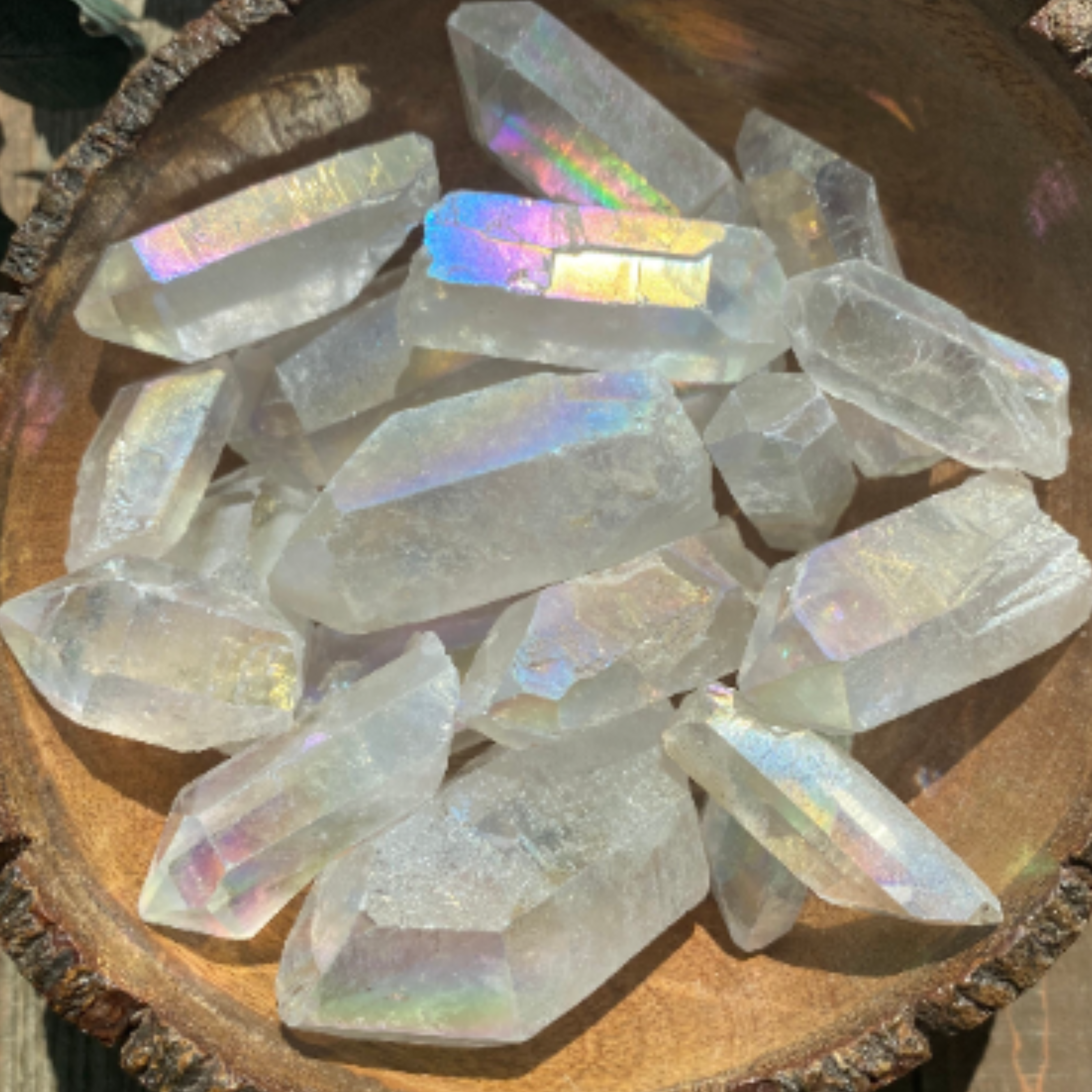 Angel Aura Quartz Point • Serenity, Joy, Light, Beauty