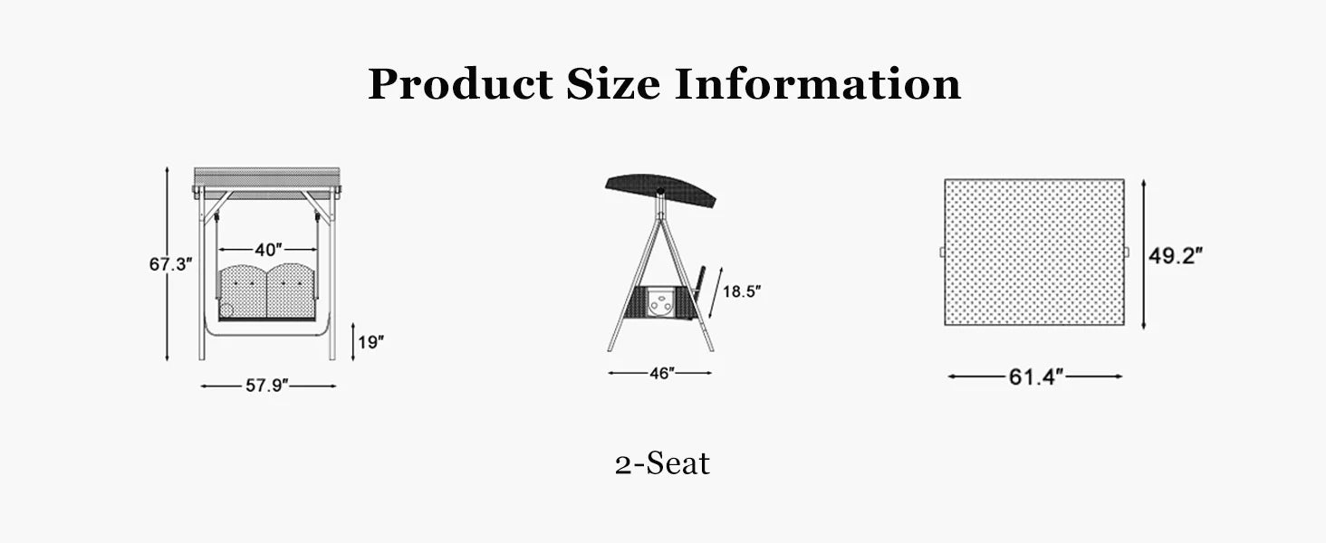 patio swing porch swing outdoor swing made of high quality fabrics
