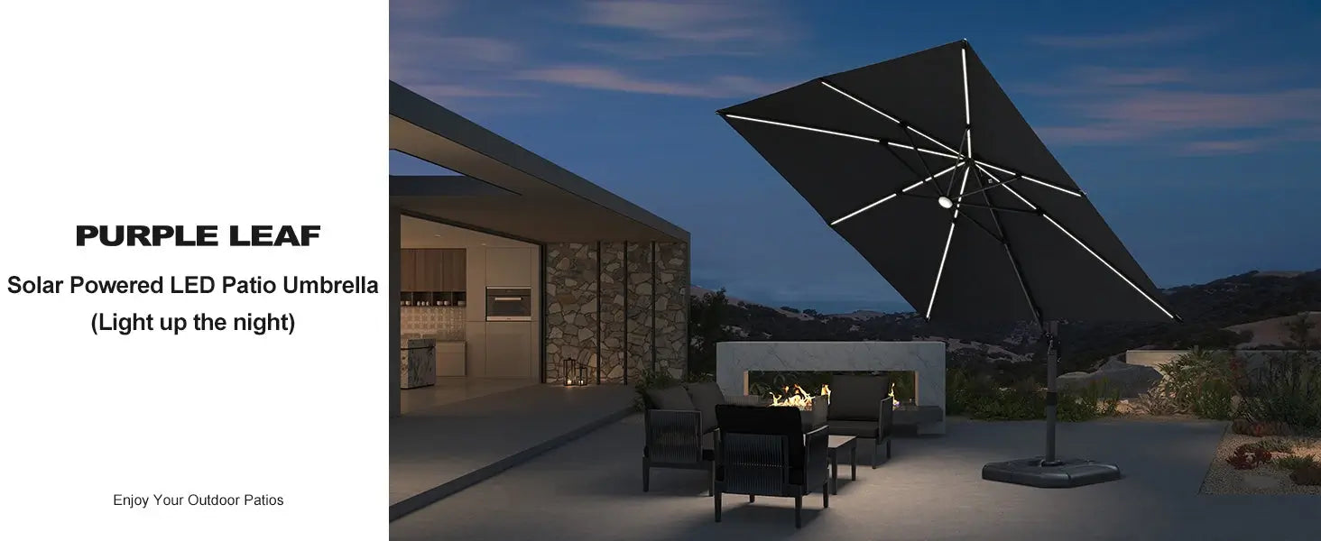 Gray Outdoor Led Umbrella Pictures