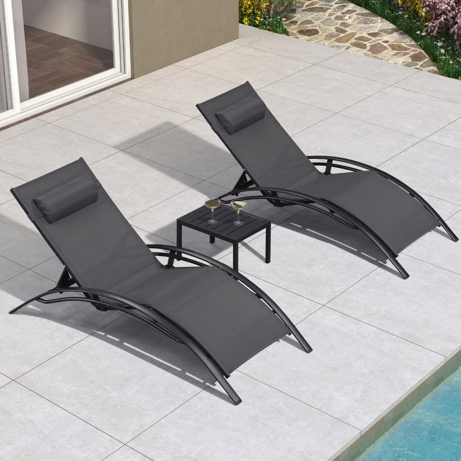 pool lounge chair side table