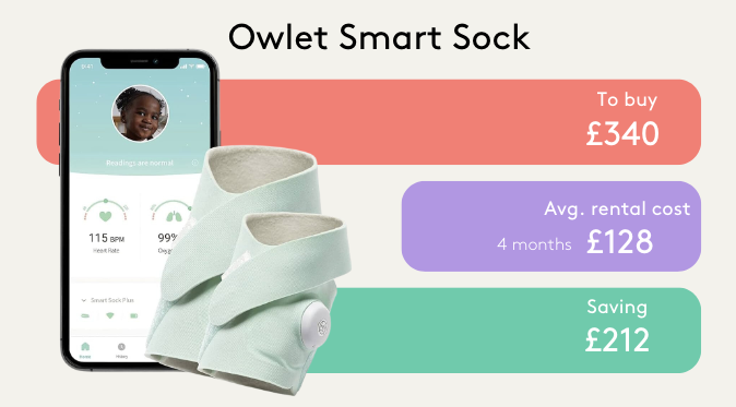 Owlet Sleep Sock rental from Baboodle