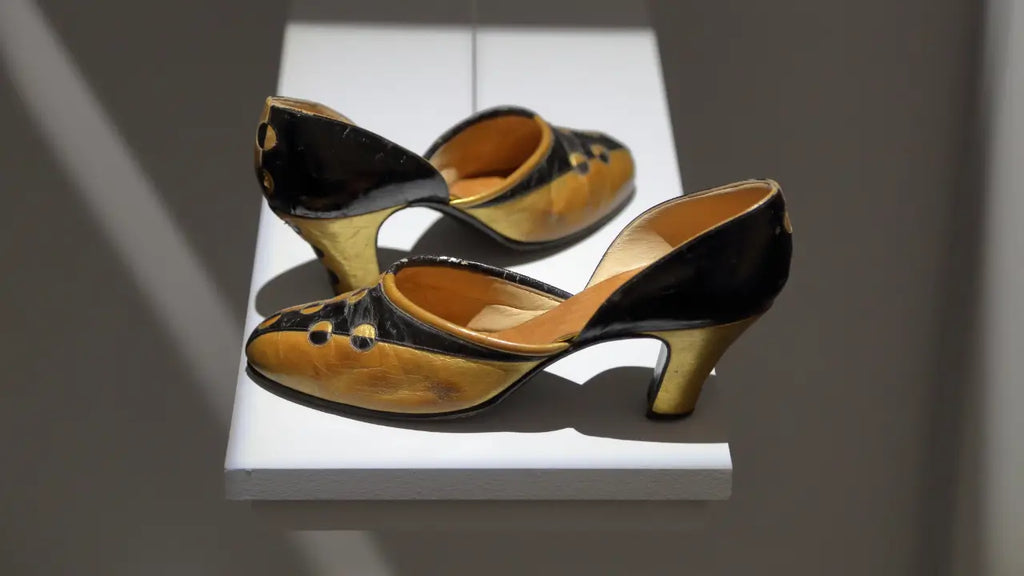 Retro Art Deco women shoes from the early 20th century