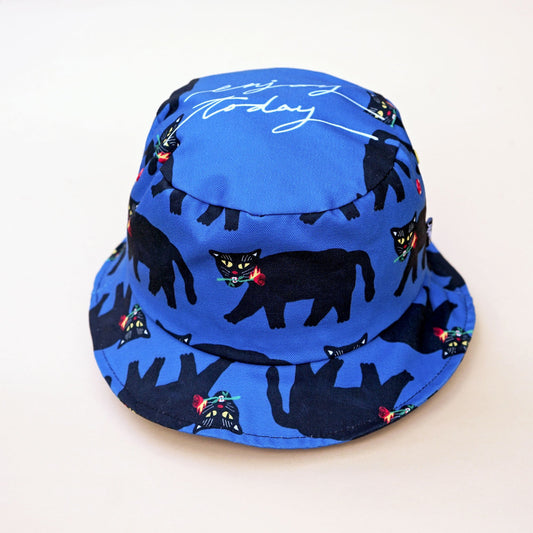 Black Cat Trendy Bucket Hat – shop.monospace